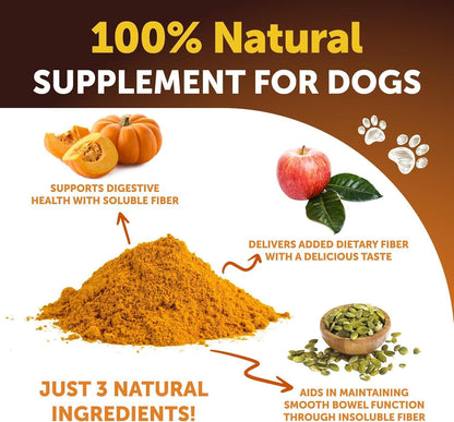 Pumpkin Powder for Dogs Digestive Fiber Supplement 16 oz