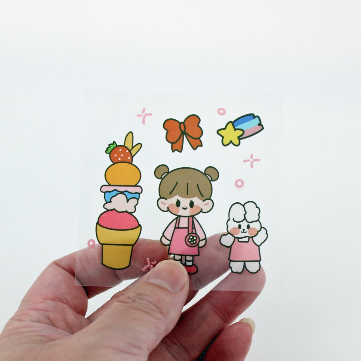 100 Sheets Kawaii Stickers Aesthetic Waterproof Non-Toxic Cute Stickers