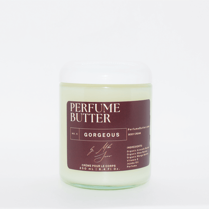 GORGEOUS – The Luxury Body Butter Perfume | Pistachio, Whipped Cream & Marshmallow Sweet Gourmand Fragrance | Deep Hydrating Skin Moisturizer | Warm Delicious Scent | Perfume Butter