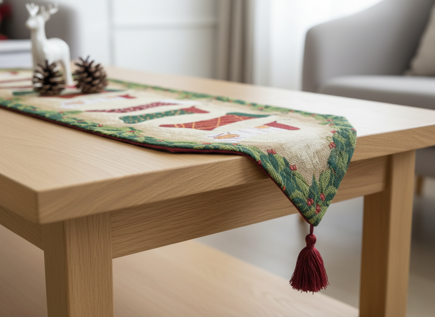 Tache Hang My Stockings By the Fireplace Table Runners (12910)