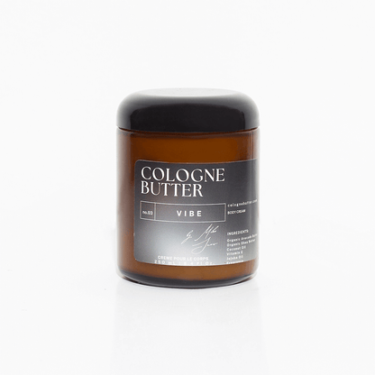 VIBE – Energizing Fragrance Body Butter | Grapefruit, Patchouli & Oakmoss Cologne Scent Moisturizing Skin Butter | Cologne Butter