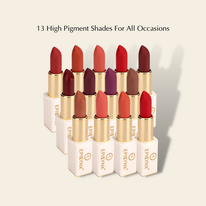 Vegan Matte Lipstick for Dry, Thinning Lips – Hydrating, Won't Bleed Into Lip Lines, Gluten-Free