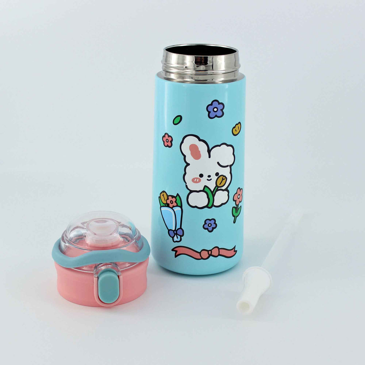16.9 oz Custom Name Water Bottle for Kids – Crown Frame & Cute Stickers