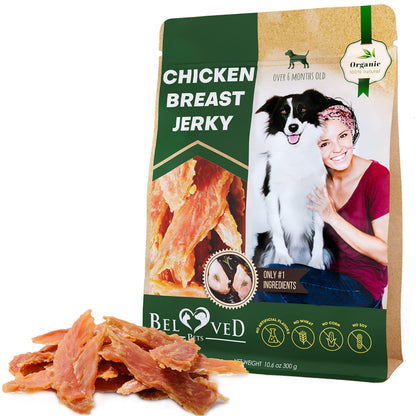 Chicken Jerky Dog Treats Organic 300 g