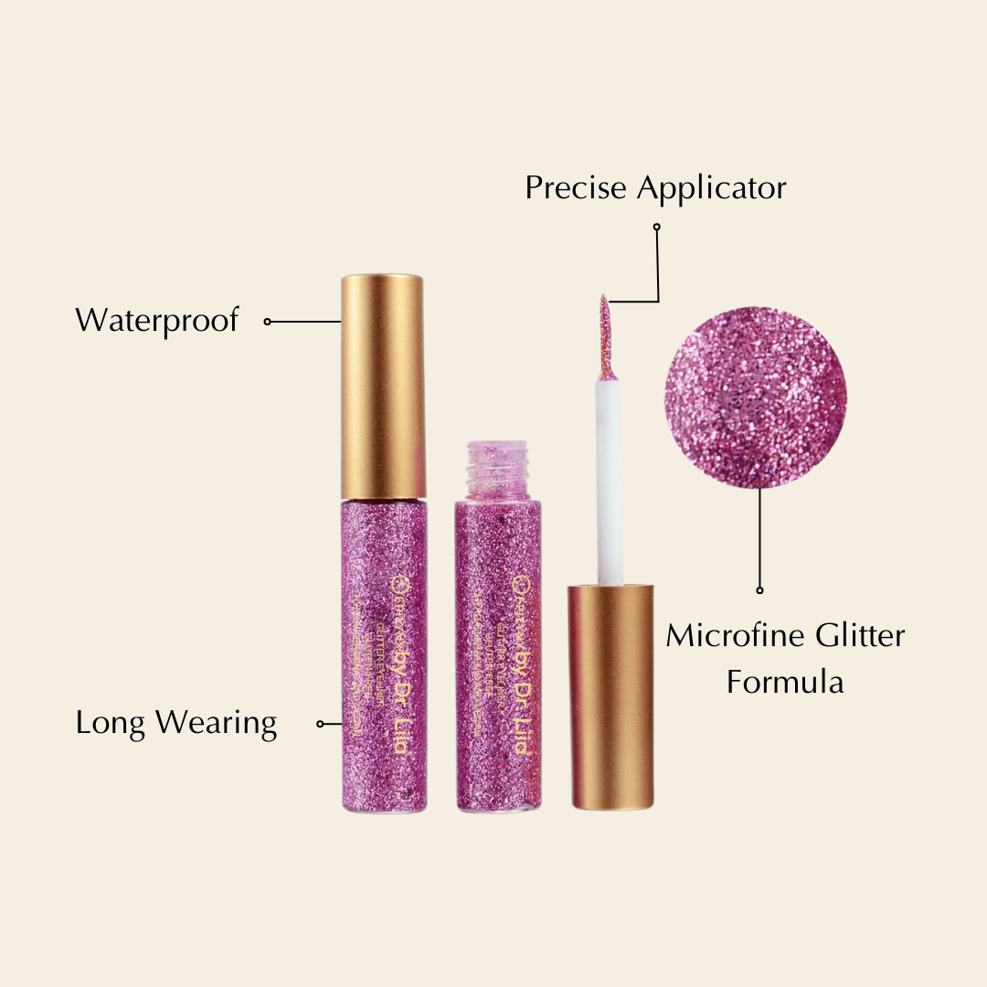 Glitter Eyeliner for Sensitive Eyes – Long-Wearing Shimmer That Won't Flake, Nut-Free