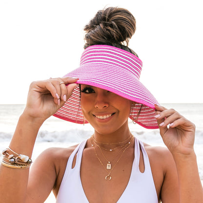 Foldable Bow Stripe Visor