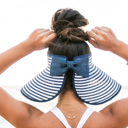 Foldable Bow Stripe Visor