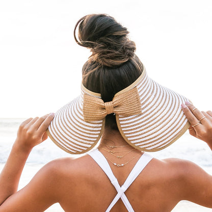 Foldable Bow Stripe Visor
