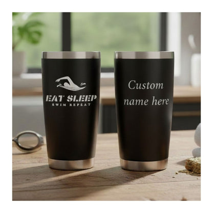 20oz Personalized Name Tumbler Gift for Swimmers Coaches