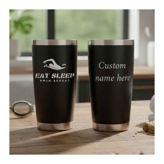 20oz Personalized Name Tumbler Gift for Swimmers Coaches