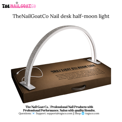 TheNailGoatCo Nail desk half-moon light