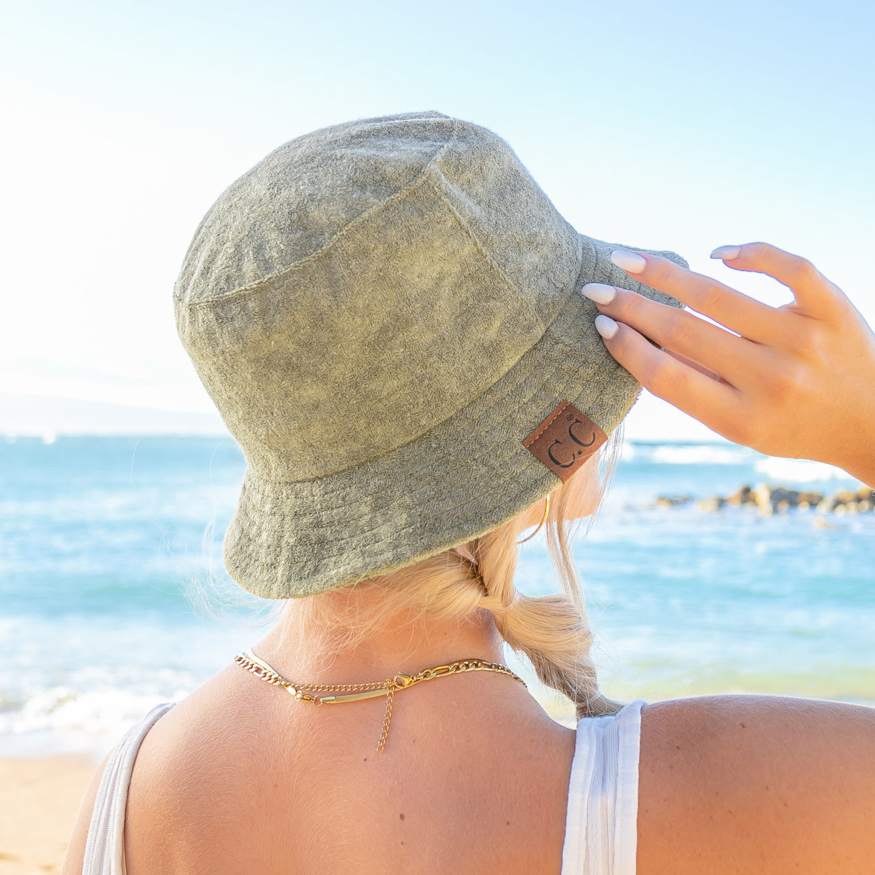 C.C® Terry Cloth Bucket Hat