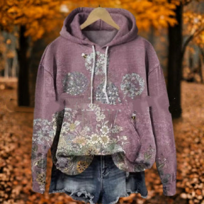 Womens Digital 3D Printed Pullover Hoodie