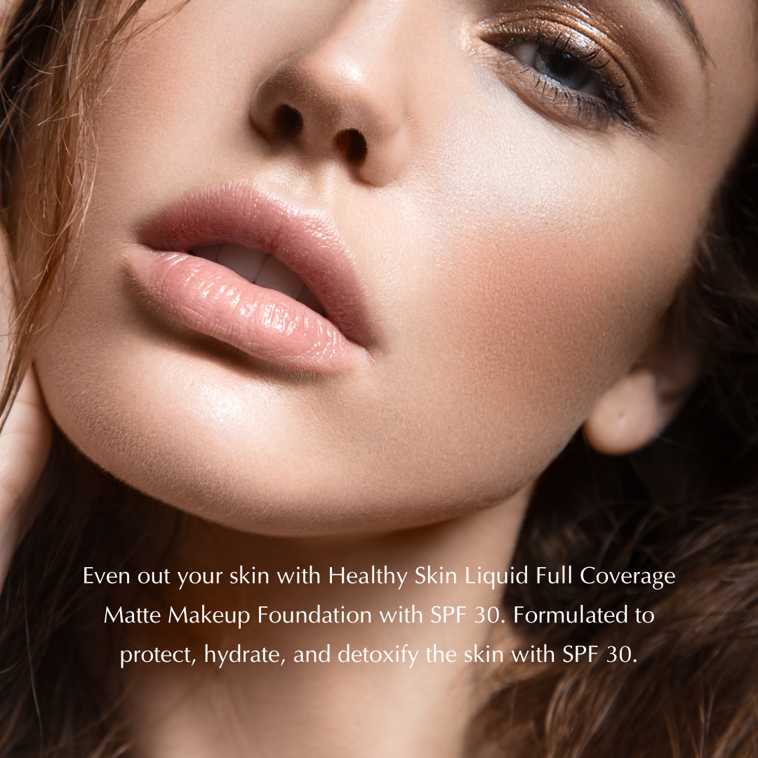 Full-Coverage Matte Foundation SPF 30 for Mature Skin – Non-Drying, Gluten-Free & Vegan