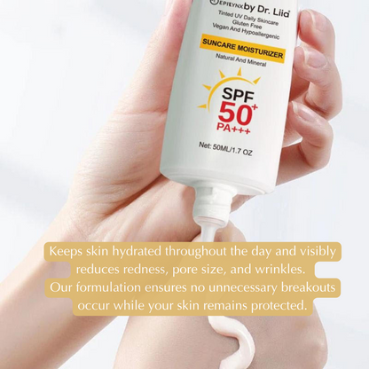 Mineral SPF 50 Moisturizer for Sensitive, Reactive Skin – Tinted, No White Cast