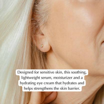 3-Step Firming Skincare Set for Mature Skin – Wrinkle Smoothing Routine, Hypoallergenic