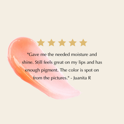 Vegan Lip Gloss for Dry, Thinning Lips – High-Shine, Non-Sticky Hydration, Gluten-Free & Nut-Free