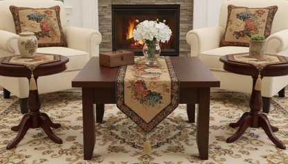 Tache Set of 3 Colorful Country Rustic Floral  Morning Awakening Table Runner Set (3089B)