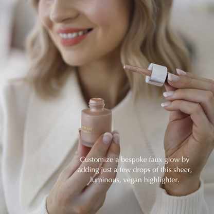 Liquid Bronzer Drops for Mature Skin – Dewy Glow Without Glitter, Nut-Free & Vegan