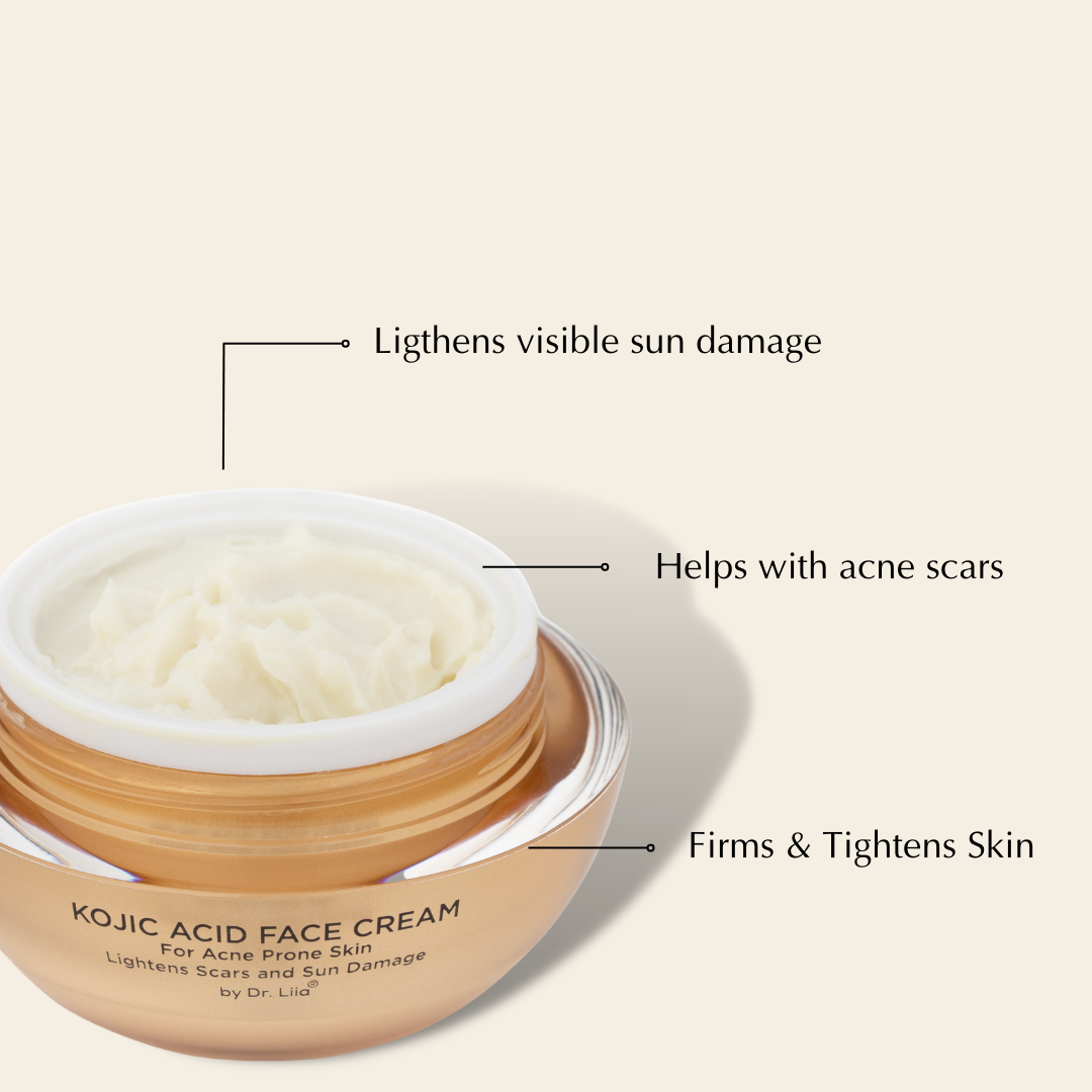 Kojic Acid Duo for Dark Spots & Uneven Tone – Serum + Cream Set, Nut-Free