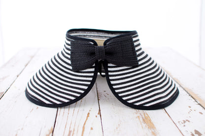 Foldable Bow Stripe Visor