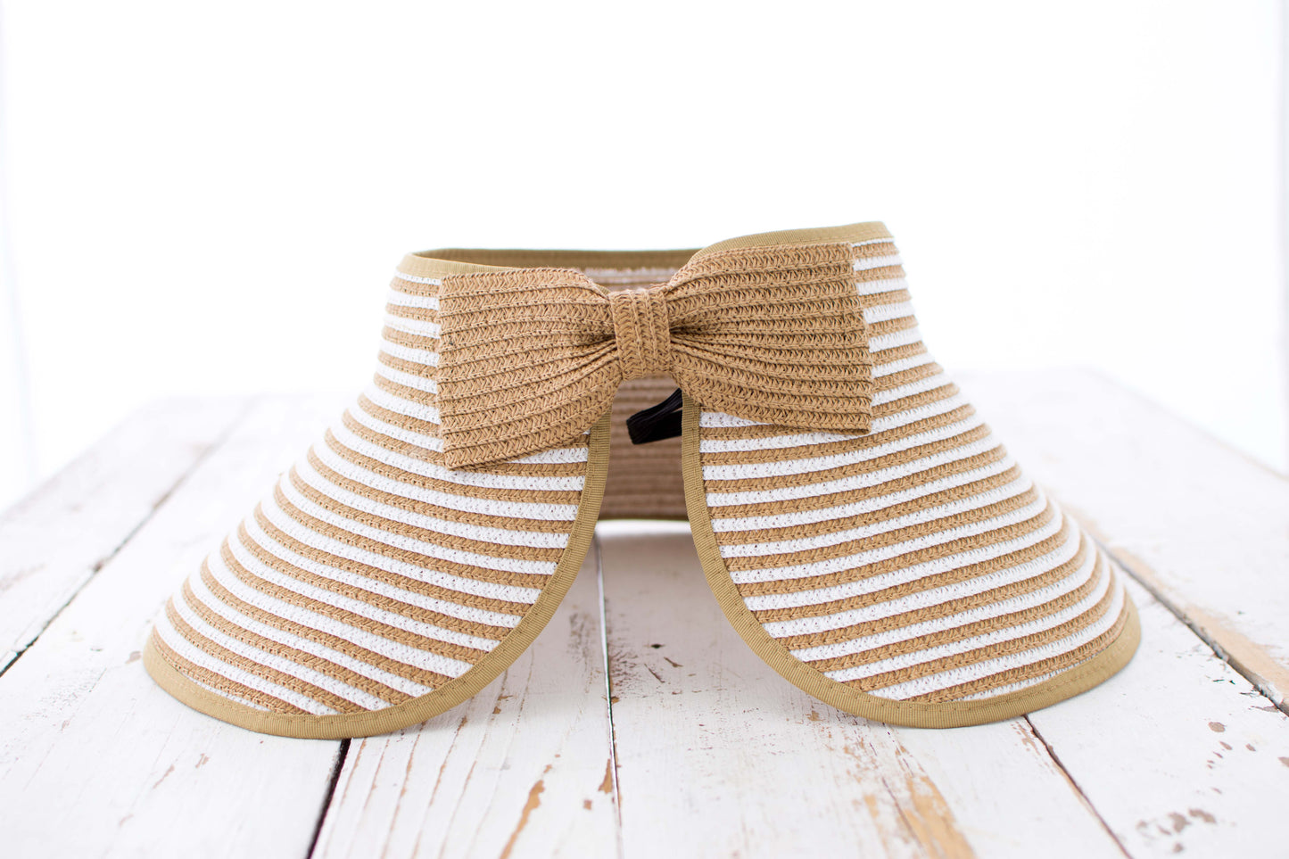 Foldable Bow Stripe Visor