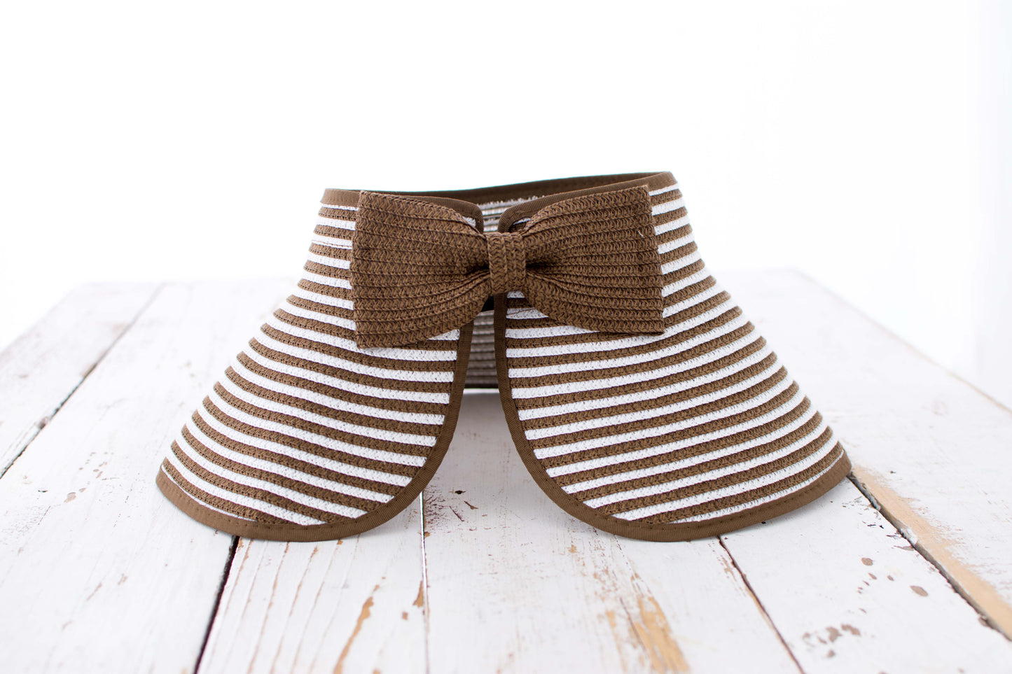 Foldable Bow Stripe Visor