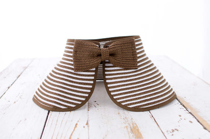 Foldable Bow Stripe Visor