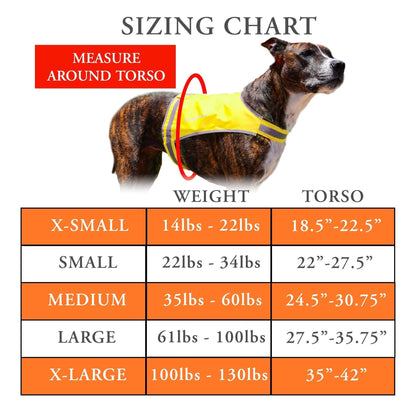 Lightweight Dog Vest Mid-Back Coverage 36.75 in Chest x 22 in Neck
