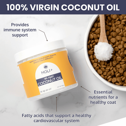 100% Organic Virgin Coconut Oil for Dogs & Cats