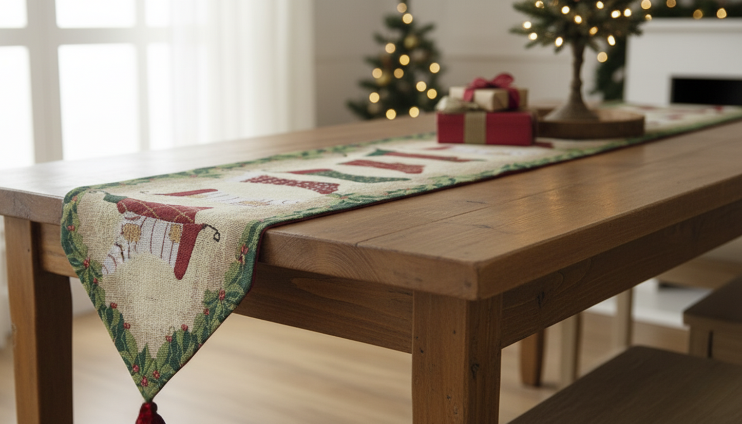 Tache Hang My Stockings By the Fireplace Table Runners (12910)
