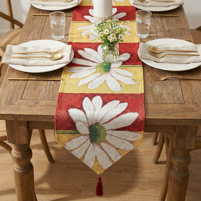 Tache Loves Me Not Daisy Tapestry Table Runner (9046)