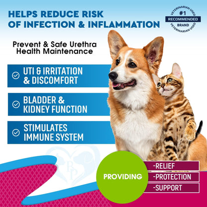 Cat & Dog UTI Treatment Drops Cranberry Urinary Support