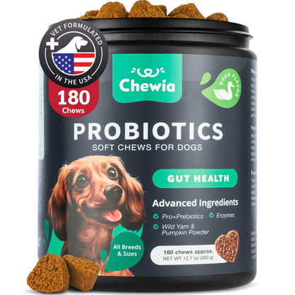 Probiotics for Dogs Digestive Enzymes Gut Health Pumpkin & Yeast Powder