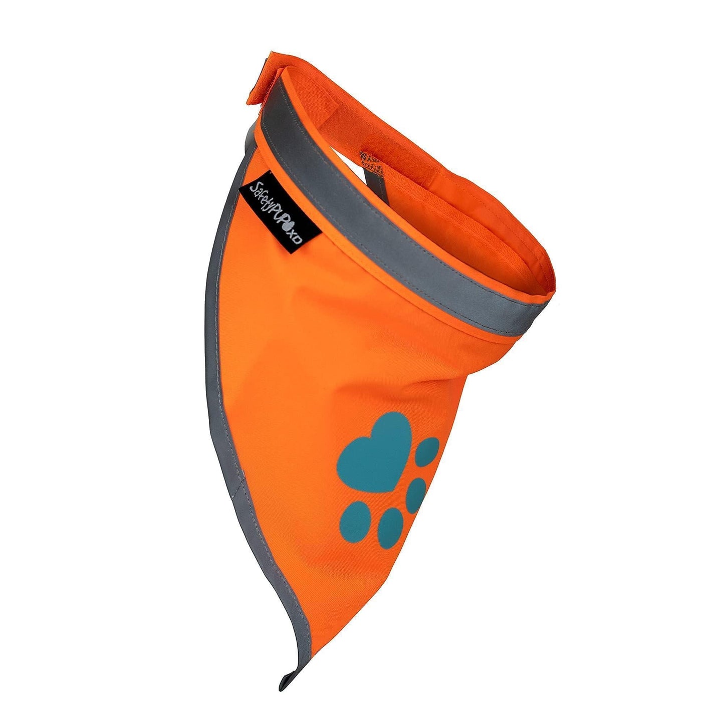 Reflective Dog Bandana Hi-Vis 24.5 in Chest x 22 in Neck Orange