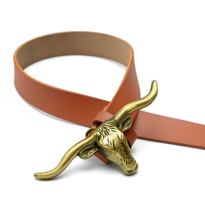 Signature Longhorn Western Leather Belt for Women