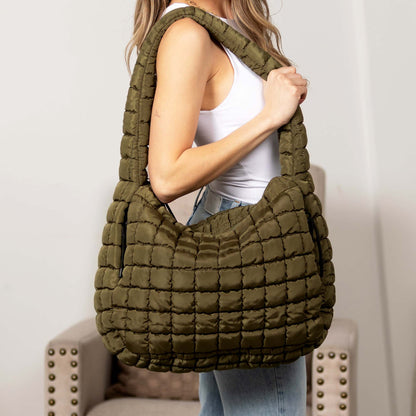 Taylor Quilted Puffer Tote