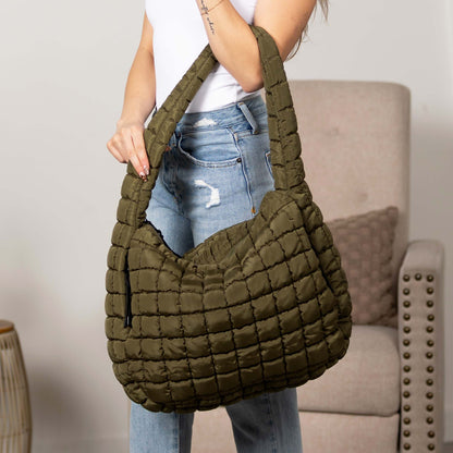 Taylor Quilted Puffer Tote