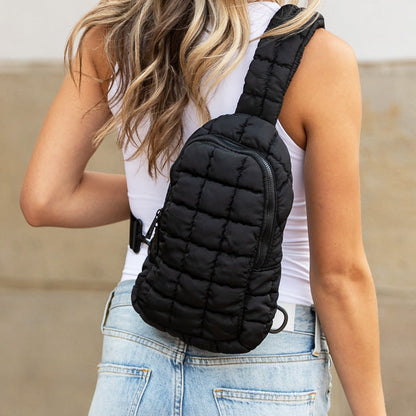 Skyler Quilted Puffer Sling