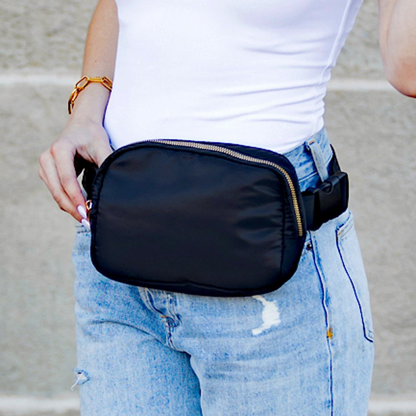 Roam 2L Oversize Nylon Sling Crossbody Belt Bum Fanny Waist Bag