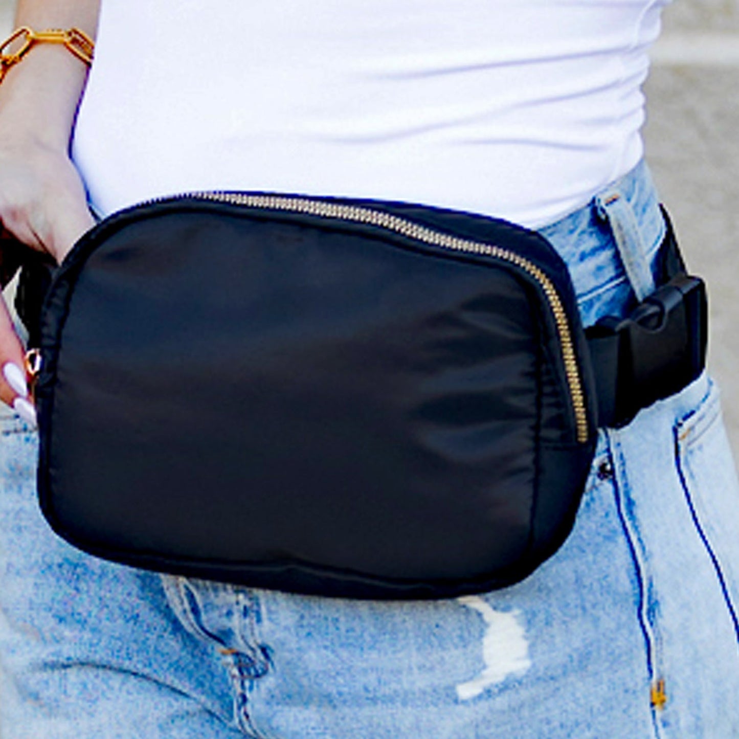 Roam 2L Oversize Nylon Sling Crossbody Belt Bum Fanny Waist Bag