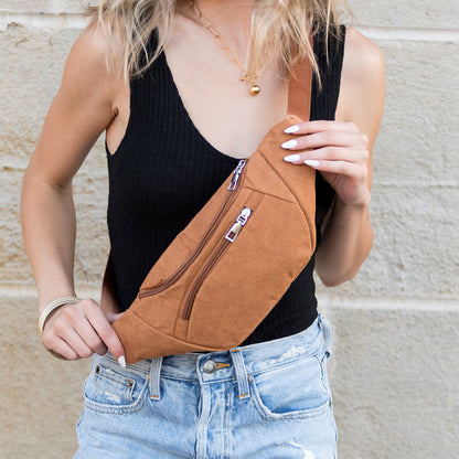 Amari Corduroy Sling Crossbody Belt Bum Fanny Waist Bag