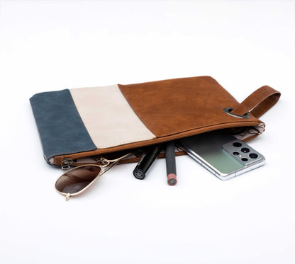 Oversize Everyday Color Block Clutch
