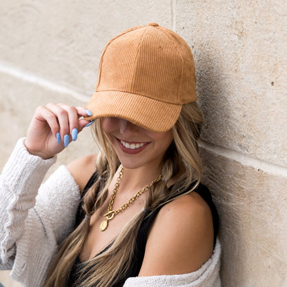 Corduroy Boyfriend Ball Cap
