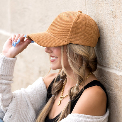 Corduroy Boyfriend Ball Cap