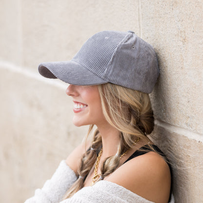 Corduroy Boyfriend Ball Cap