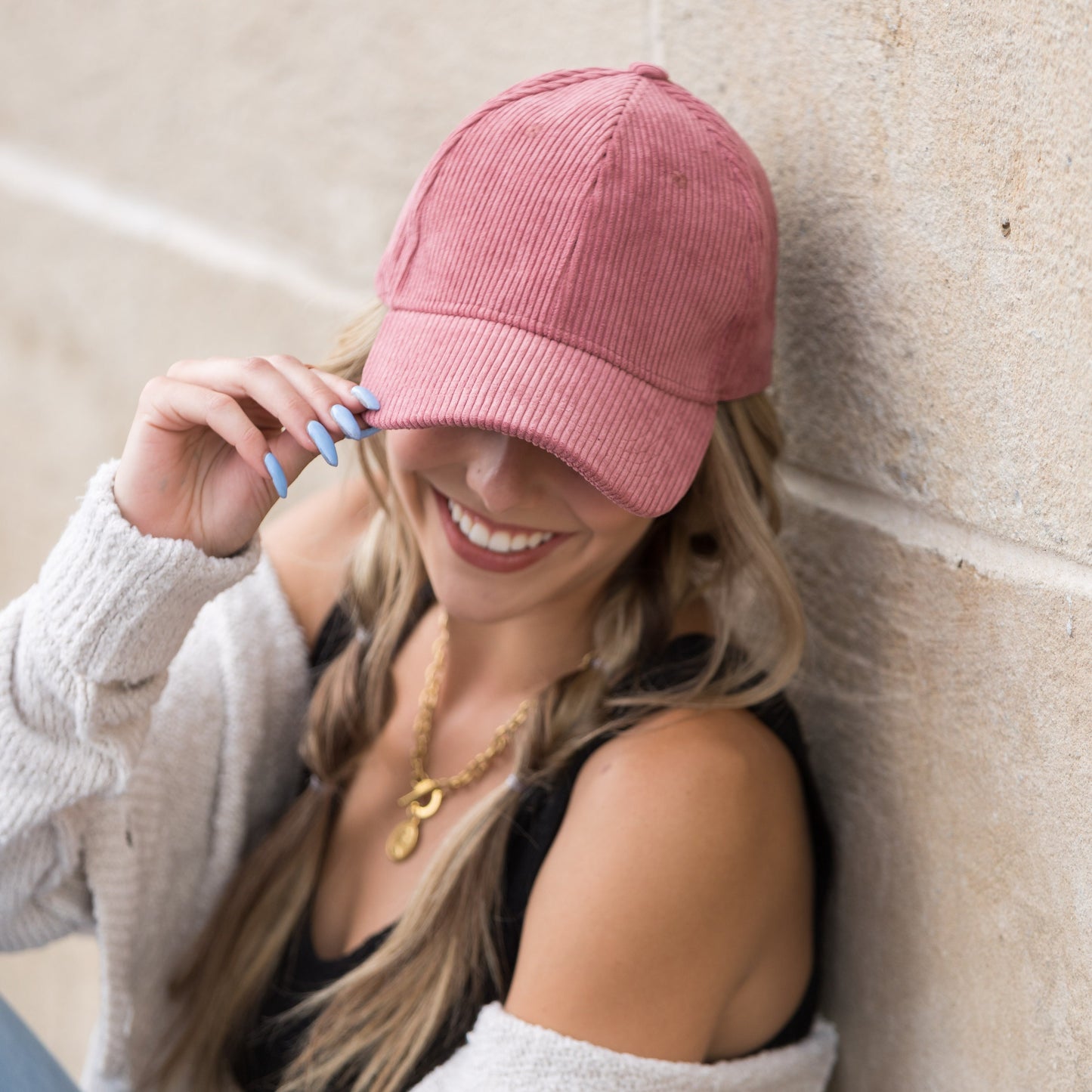 Corduroy Boyfriend Ball Cap