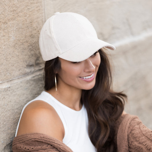 Corduroy Boyfriend Ball Cap