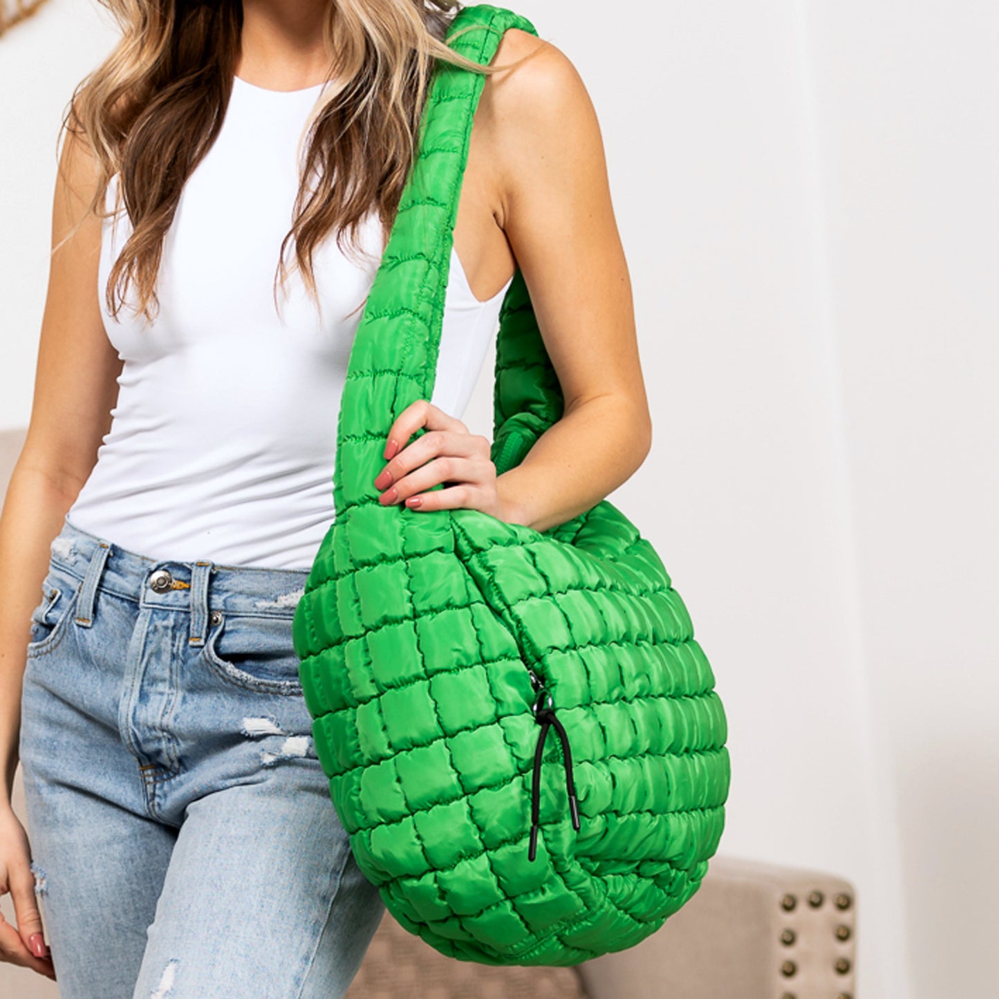 Taylor Quilted Puffer Tote