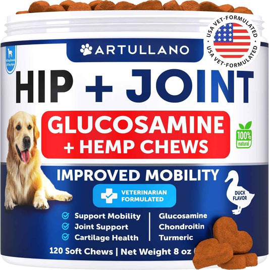 Hip and Joint Supplement for Dogs Glucosamine Joint Pain Relief Chews